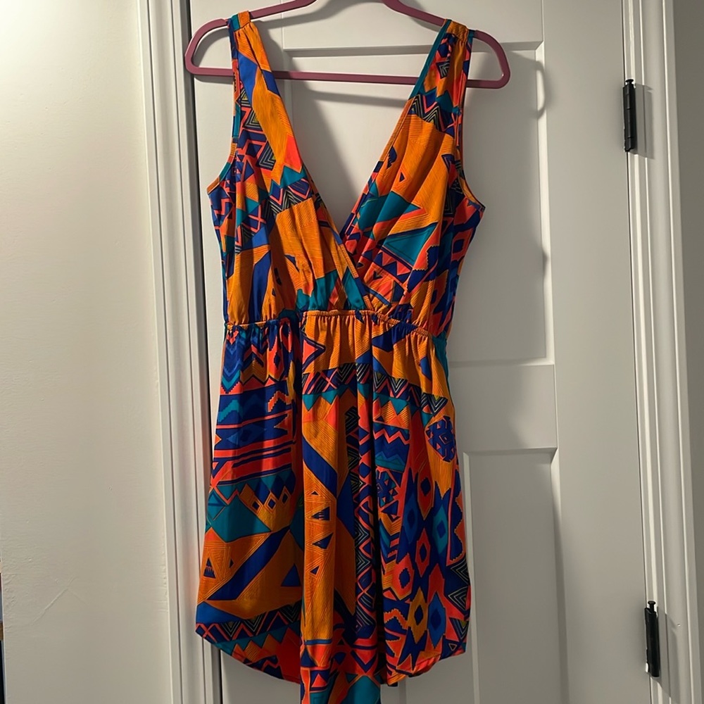 Aztec print dress